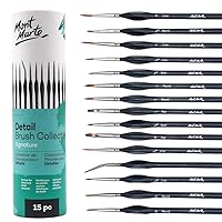  Mont Marte Art Paint Brushes Set for Painting, 10 Variety of  Brushes Types for Class, Kids, Artists- Nice Art Brushes for Acrylic  Painting