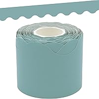 Teacher Created Resources Calming Blue Scalloped Rolled Border Trim (TCR8907)