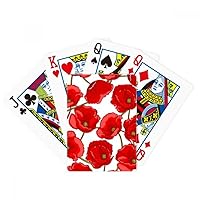 Red Flowers Corn Bespread Poker Playing Magic Card Fun Board Game