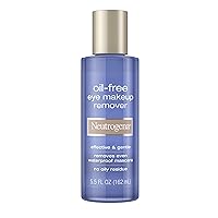 Oil-Free Liquid Eye Makeup Remover, Residue-Free, Non-Greasy, Gentle & Skin-Soothing Solution with Aloe & Cucumber Extract for Waterproof Mascara, 5.5 fl. oz
