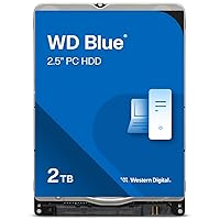 Western Digital 2TB WD Blue Mobile Hard Drive HDD - 5400 RPM, SATA 6 Gb/s, 128 MB Cache, 2.5