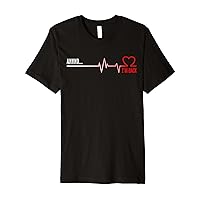 Coronary Bypass Artery Open Heart Diseases Surgery Heartbeat Premium T-Shirt