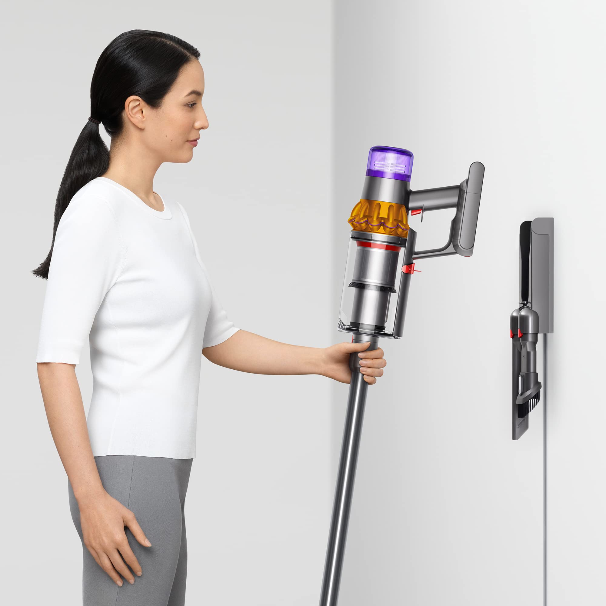 Dyson V15 Detect Cordless Vacuum Cleaner, Yellow/Nickel