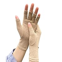 Anti-Arthritis Gloves, Compression Gloves Carpal Tunnel Fingerless For Arthritis Pain Relief, Deep Grey