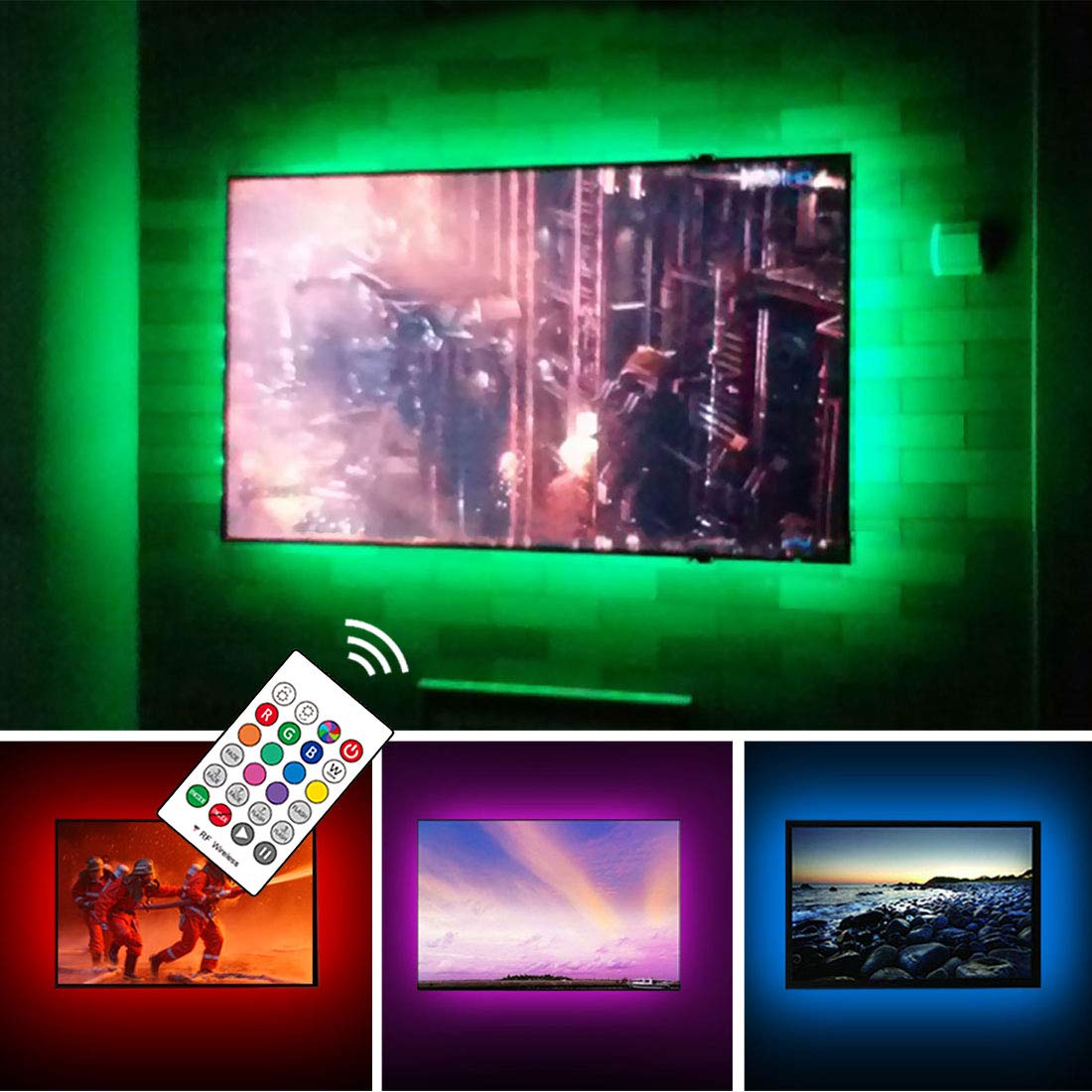USB TV Backlight Kit là một sản phẩm thú vị giúp tăng ánh sáng cho TV của bạn. Hình ảnh sẽ giúp bạn hiểu rõ hơn về sản phẩm và cách sử dụng để tạo nên không gian trang trí ấn tượng.