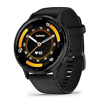 GARMIN Venu 3/3S, 2 Sizes, 7 Colors, Equipped with AMOLED (Organic EL) Display, Suica Compatible, Heart Rate Sensor, Stress Level, Sleep Time Measurement, iOS and Android Compatible, 14 Days Battery