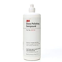 3M Glass Polishing Compound with Cerium Oxide Mineral, Defect Repair and Glass Scratch removal one step Glass Polish, Permanently Removes Fine Scratches, Swirl Marks, Water Spots