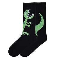 K. Bell Socks Men's Retun of The Dinos Novelty Crew Socks