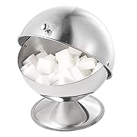 Newness Stainless Steel Multi-purpose Sugar Bowl with Roll Top for Home & Kitchen