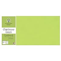 Clear Path Paper - Chartreuse Green Cardstock - 12 x 24 inch - 65Lb Cover - 50 Sheets