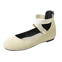 SNKSDGM Slip on Sandals Women High Heel Shoes Comfort Orthopedic Sandals Lace Up Summer Flip-Flop Casual Walking Slipper