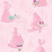 RoomMates Disney Princess Pink Peel & Stick Wallpaper by RoomMates, RMK11170RL