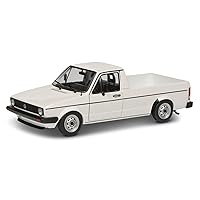 solido 421185320 Volkswagen S1803501 1:18 Scale VW Caddy MK1 Flat Bed Truck, White