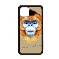 Golden Snub-Nosed Monkey Animal for iPhone 12 Pro Max Cover for Apple Mini Mobile Case Shell