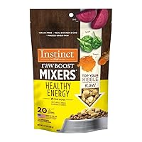 Instinct Raw Boost Mixers Freeze Dried Raw Dog Food Topper, Grain Free Dog Food Topper with Functional Ingredients 5.5 Ounce (Pack of 1)