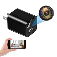 USB Charger Camera 1080P WiFi Camera Detector Security Camera with Motion Detection Mini Camera Real-Time Viewing，Nanny Cam for Indoor Home Security