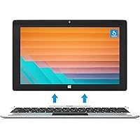 jumper Touch Screen Laptop 6GB RAM 64GB eMMC 11.6 inch Windows 10 Laptop Tablet PC Removable Keyboard Intel Quad Core CPU Supports up to 256GB TF Card Expansion (Gray)