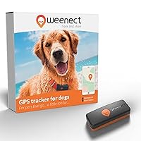 Dog GPS Tracker – Weenect XS (Black Edition 2023) | Real-Time GPS Tracking | Smallest Tracker on The Market | Subscription Required