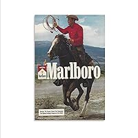 BAZZI Marlboros Poster Cigarettes Poster Vintage Poster 7 Canvas Poster Bedroom Decor Office Room Decor Gift Unframe-style 08x12inch(20x30cm)