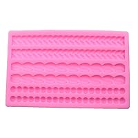 3D Pearl Knit Rope Silicone Mold Fondant Mould Cake Border Decorating Molds Kitchen DIY Baking Decorating Cake Tools
