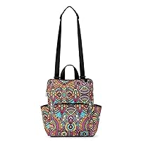 Sakroots Womens Eco-twill Eco Twill Loyola Small Convertible Backpack, Rainbow Wanderlust, One Size US