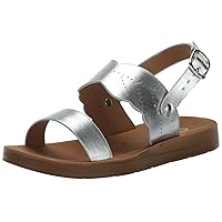 YOKI Girl's Flat Metallic Sandal