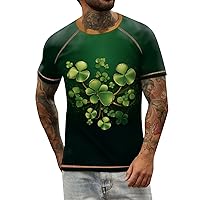 Men's Short Sleeve T Shirts Raglan T-Shirt Retro Short Round Neck Letter Printing Tops Shirts, S-6XL