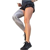 Compressa Leg Compression Sleeve For Women & Men, Knee Braces for Knee Pain - Premium Knee and Leg Brace - Non-Slip Knee and Leg Support For Joint Pain, Muscle Recovery, Arthritis Relief, Injury Recovery and More - Leg Sleeves For Weightlifting, Volleyball, Basketball and More