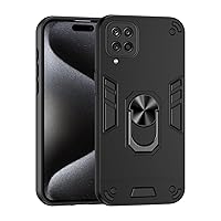 Phone Case Compatible with Samsung Galaxy A12/M12/F12 Phone Case with Kickstand & Shockproof Military Grade Drop Proof Protection Rugged Protective Cover PC Matte Textured Sturdy Bumper Cases (Color