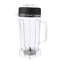 64 oz Blender Pitcher Compatible With Vitamix Blender 5200 5000 Container Cup Replacement Parts Accessories with Blade and Lid