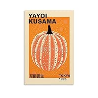 Japanese Contemporary Artist Yayoi Kusama Work Poster Funny Colorful Abstract Pumpkin Poster Canvas Painting Posters And Prints Wall Art Pictures for Living Room Bedroom Decor 12x18inch(30x45cm) Unfr