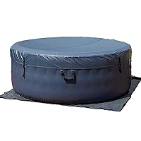 #WEJOY Inflatable Hot Tub 76 x 76 x 27 in Air Jet Spa 5 Person Outdoor Round Heated Hot Tub Spa with 120 Bubble Jets