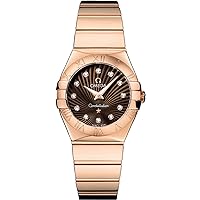 Omega Constellation Brown & Diamond Dial Women's Luxury Watch 123.50.27.60.63.002