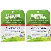 Boiron Ambrosia Ragweed Allergy Relief 30C Bonus Pack, 80 Count (Pack of 2)