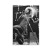 ESyem Posters Tina Turner Poster Vintage Music Poster Canvas Painting Posters And Prints Wall Art Pictures for Living Room Bedroom Decor 16x24inch(40x60cm) Unframe-style