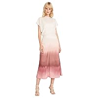 Short Sleeve Crew Neck Maxi Dress for Women with Ruched Side Waist Blouson Bodice