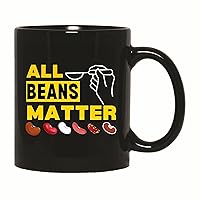 Funny Political Beans Gift for Republican and Democrat Election Lovers 11oz 15oz Black Coffee Mug