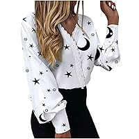 Womens Loose Fit Long Tops Lace Vneck Neck Blouses for Women Cuff Puff Sleeve Summer Fall Shirts 2024 Fashion