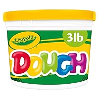 Crayola Dough - Yellow (3lb), Bulk Modeling Dough for Kids, Clay Alternative, Resealable Tub, Ages 3+, Great for Kids Arts & Crafts