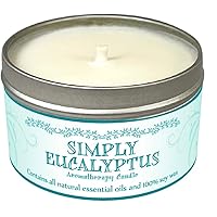 Our Own Candle Company Soy Wax Aromatherapy Candle, Simply Eucalyptus, 6.5 Ounce