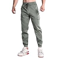 Men's Sanitary Pants Men's Outdoor Wear Trendy Work Clothes Leggings Sports Cropped Pants Spring and Men Home