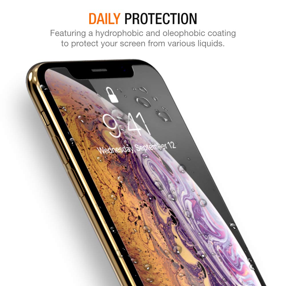 Trianium Tempered Glass Screen Protector designed for Apple iPhone 11 Pro/iPhone XS/iPhone X 5.8-inch, 3 Pack HD Clarity 0.25mm Film [Alignment Case Tool Included]