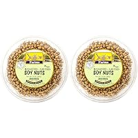 Dried Soybeans (Soynuts) Roasted Salted, 14 Oz., Kosher (Pack of 2)