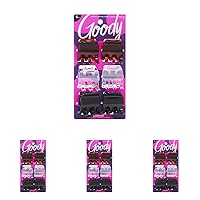 Goody Classic Claw Hair Clips - 6-Count, Clear, Brown and Black - 1/2 Claw Will Gently Keep Hair Secured In Place with a Long Lasting Hold, color may vary (Pack of 4)