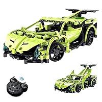 Ulanlan Remote Control Car Building Sets, Build Your Own RC Car, Electric Sportscar Set to Build, 1:14 2.4GHz Construction Kits Sets, Gift Toys for 11 12 14 Years Old Boys 453PCS
