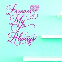 Design with Vinyl JER 1545 2 Forever My Always 12X12 Pink, 16