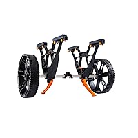 YakAttack TowNStow Kayak Carts - Easy Assembly Collapsible Kayak Adjustable Transport Carrier Dolly | Kayak Fishing Accessories