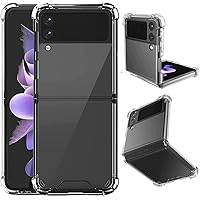Aikukiki Clear Case for Galaxy Z Flip 3,Z Flip 3 5G Case,Ultra Thin Crystal Soft TPU Rubber Scratch Resistant Anti-Slip Phone Case for Samsung Galaxy Z Flip 3 5G,2021 (Clear)