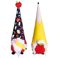 2pcs Graduation Gnomes Plush Pencil Style for School Graduation Gift Back to School Gift for Appreciate Teacher Classmate Handmade Dolls for Office Table Decoration Home Decor