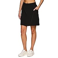 RBX Active Skort for Women, Longer Length Cargo-Style Quick Drying Hiking Tennis Skirt with Inner Compression Short